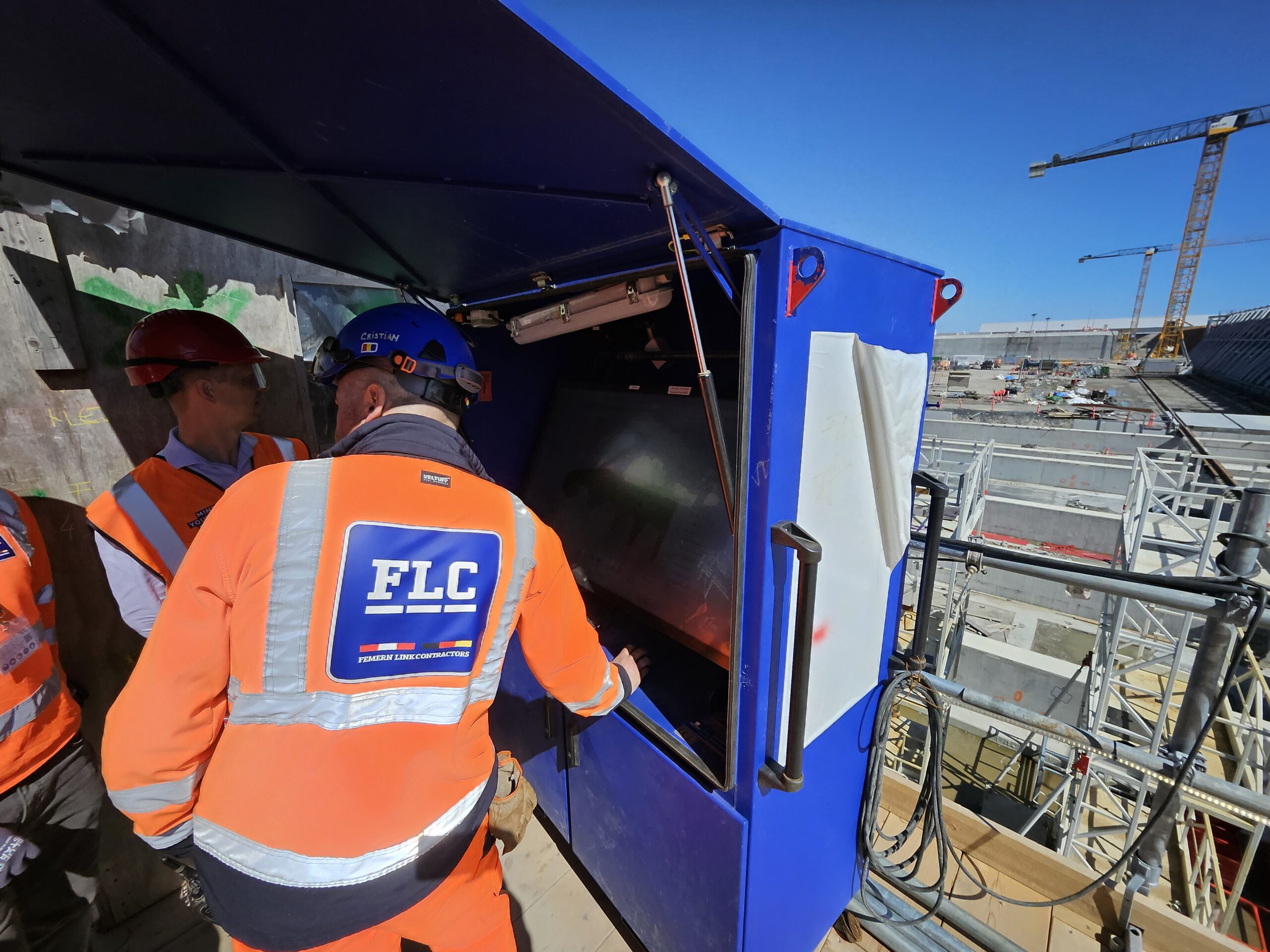 Fehmarnbelt tunnel construction site